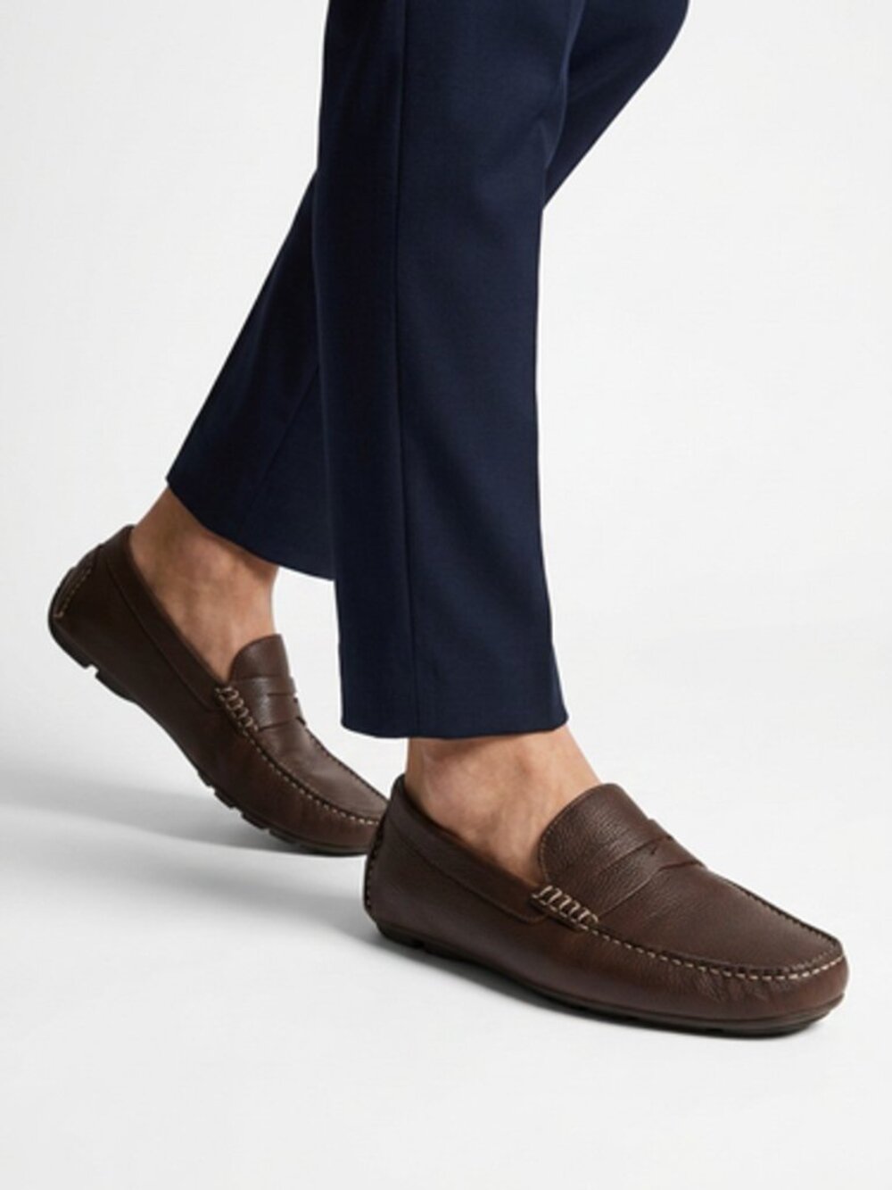 Cole Haan Leather Driving Loafers 10.5 Tan Brown Moccasins Preppy Casual Resort